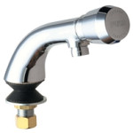 Chicago 807-E12V665PSHAB Single Inlet Metering Sink Faucet
