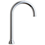 Chicago GN2AJKABCP 5-1/4" Rigid / Swing Gooseneck Spout 