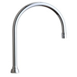 Chicago GN8AE3JKABCP 8" Rigid / Swing Gooseneck Spout 
