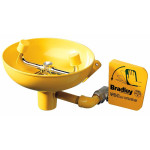 Bradley S19-220 Wall-Mounted Eyewash (with Plastic Receptor)