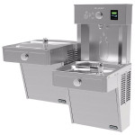 Elkay EZH2O VRCTL8WSK Heavy Duty Vandal-Resistant Dual Drinking Fountain with Bottle Filler