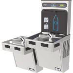Halsey Taylor HydroBoost HTHB-HAC8BLRSS-NF Stainless Steel Dual Drinking Fountain with Bottle Filler