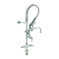 T&S Brass MPZ-2DLN-06 Single Hole Mini Pre-Rinse Unit With 6" Swing Nozzle