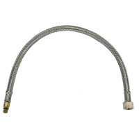 Chicago 250-025KJKABNF Stainless Steel Braided Hose (5/16-24 x 3/8)