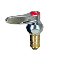 T&S Brass 019640-25 Cerama Cartridge, LTC w/ Check Valve, Bonnet, Lever Handle, Screw & Index (Red)