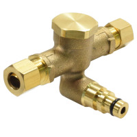 Sloan EFP28A Quick-Connect Dual-Inlet Filtered Back-Check Tee