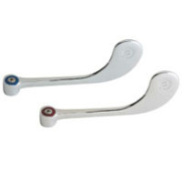Chicago 319-PRJKCP 6" Elbow Blade Handles w/ Hot & Cold Index Buttons