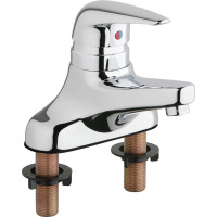 Chicago 420-ABCP Single Lever Hot and Cold Water Mixing Sink Faucet