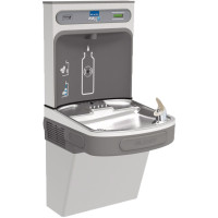 Elkay EZH20 LZS8WSSK Filtered Stainless Steel Drinking Fountain with Bottle Filler