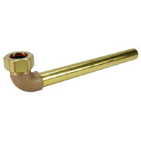 Sloan F-15-A Rough Brass Elbow & Tailpiece 3/4" (for 3-3/4" Wall Depth)