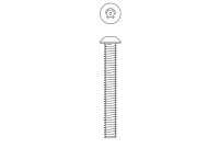 Acorn 0112-004-000 1/4-20 X 2" Button Head Hex W/Center Reject Stainless Steel Screw (10 Pack)