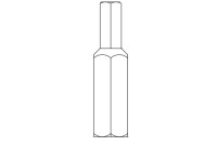 Acorn 0296-026-000 5/32" Center Reject Hex Bit For 1/4" Socket (10-Pack)