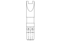 Acorn 0299-002-000 1/4" Hex Shank Snake-Eye Spanner Bit
