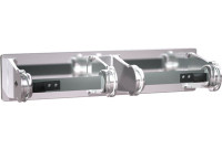 ASI 0715 Surface Mounted Double Toilet Paper Holder, Chrome-Plated