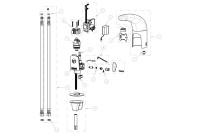 Chicago 116.121.AB.1 Hytronic Traditional Sensor Faucet Parts Breakdown