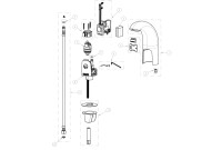 Chicago 116.202.AB.1 Hytronic Contemporary Sensor Faucet Parts Breakdown