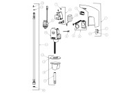 Chicago 116.305.21.1 Hytronic Electronic Faucet Parts Breakdown