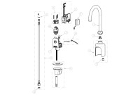 Chicago 116.427.AB.1 Hytronic Gooseneck Sensor Faucet Parts Breakdown