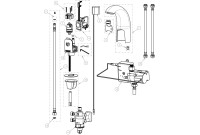 Chicago 116.922.AB.1 Hytronic Contemporary Sensor Faucet Parts Breakdown