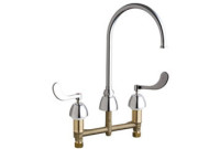 Chicago 201-AGN8FC317ABCP Concealed Hot and Cold Water Sink Faucet