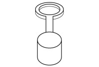 Guardian 250-047R Eyewash Float-Off Dust Covers (2 Included) (Discontinued)