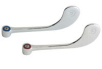 Chicago 319-PRJKCP 6" Elbow Blade Handles w/ Hot & Cold Index Buttons