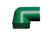 Guardian 330-12-08RSE-GRN Plastic Street Elbow Green