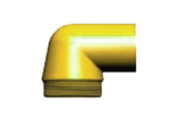 Guardian 330-12-08RSE-YEL Plastic Street Elbow Yellow (Discontinued)