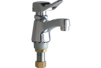 Chicago 333-336PSHABCP Single Supply Metering Sink Faucet