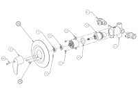 Bradley Equa-Flo Pressure Balancing Shower Valve Individual, Econo-Wall, & Panelon Breakdown August 2004 to Present Parts Breakdown