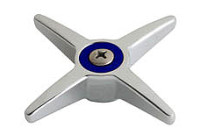 Chicago 633-COLDJKCP 3" Metal Cross Handle w/ Cold Index Button