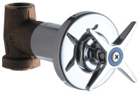 Chicago 770-COLDABCP Cold Water Concealed Straight Valve