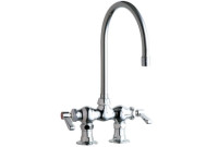 Chicago 772-GN8AE3ABCP Hot and Cold Water Sink Faucet