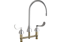 Chicago 786-GN8AE35ABCP Concealed Hot and Cold Water Sink Faucet