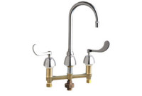 Chicago 786-TWE29XKABCP Concealed Hot and Cold Water Sink Faucet with Third Water Inlet