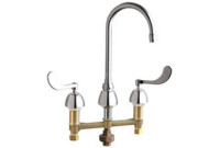 Chicago 786-TWGN2AE3XKABCP Concealed Hot and Cold Water Sink Faucet with Third Water Inlet