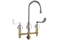 Chicago 786-TWXKABCP Concealed Hot and Cold Water Sink Faucet with Third Water Inlet
