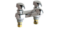 Chicago 802-335ABCP Hot and Cold Water Metering Sink Faucet