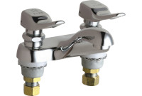 Chicago 802-336ABCP Hot and Cold Water Metering Sink Faucet