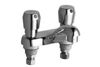 Chicago 802-V665ABCP E-Cast Lavatory Metering Faucet