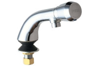 Chicago 807-E12-665PAB Single Inlet Metering Sink Faucet