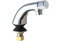 Chicago 807-E12ABCP Single Inlet Metering Sink Faucet