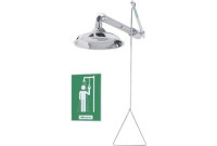 Haws 8123HPCP Horizontal-Mounted Chrome-Plated Drench Shower