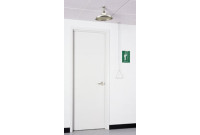 Haws 8163 Over-the-Door Drench Shower (with Stainless Steel Showerhead and Pull Rod)