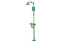 Haws 8300CRP-8309CRP AXION MSR Corrosion-Resistant Combination Drench Shower & Eye/Face Wash (with Stainless Steel Receptor)