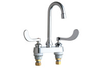 Chicago 895-317ABCP Bathroom Faucet - Wrist Blade Handles