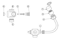 Guardian G1101 Faucet Mouted Eyewash Parts Breakdown