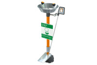 Guardian G1825HFC Pedestal-Mounted Eyewash (with Hand & Foot Control and Stainless Steel Receptor)