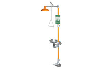 Guardian G1902P-HFC Combination Drench Shower & Eyewash (with Plastic Receptor and Hand/Foot Control)