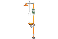 Guardian G1902P Combination Drench Shower & Eyewash (with Plastic Receptor)
